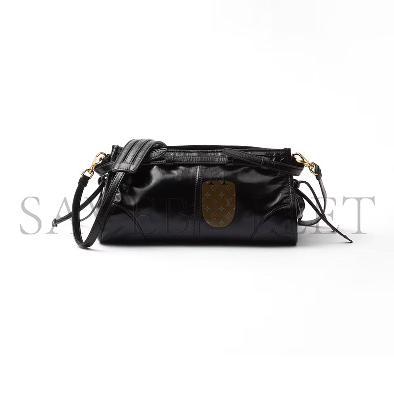 Pra*a bonnie small leather shoulder bag 1bh215 (26*14*12cm)